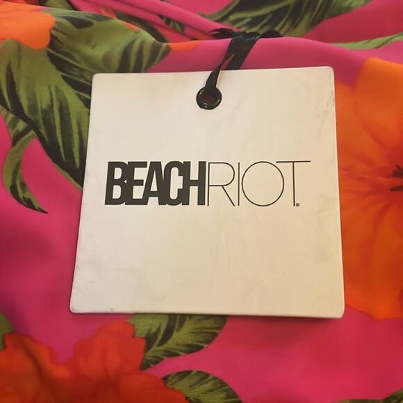 Beach Riot Stevie Hibiscus Two-Tone Rib Size XS - Picture 4 of 4